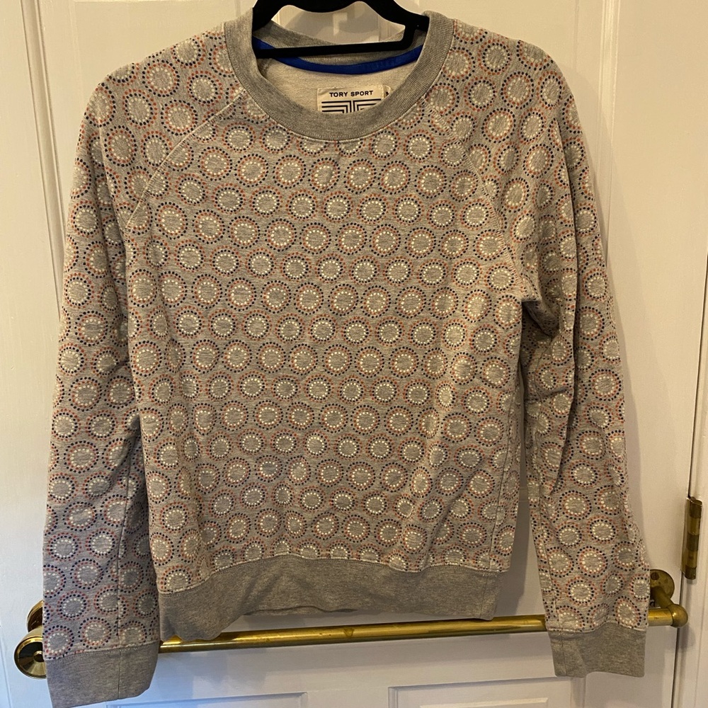 Tory Sport Dotted Crewneck Sweatshirt size S